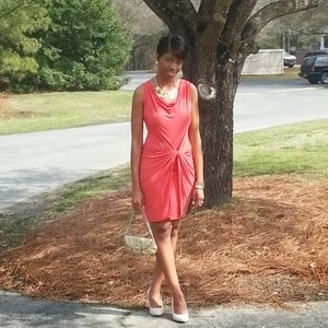 New York & company Coral stretch dress